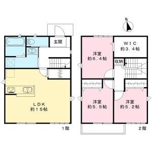 3LDK 間取り図