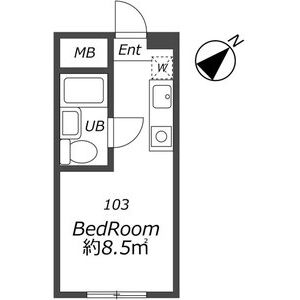 ワンルーム 間取り図