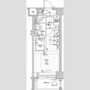 ワンルーム 間取り図