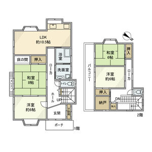 4LDK 間取り図
