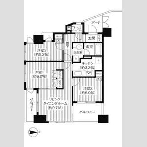 3LDK 間取り図