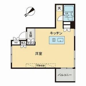 ワンルーム 間取り図