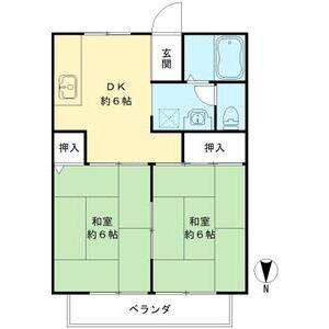 2DK 間取り図