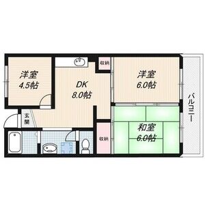 3DK 間取り図