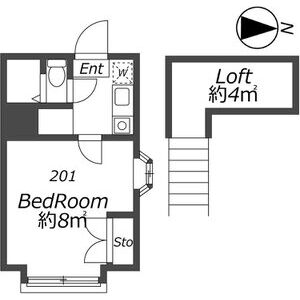 ワンルーム 間取り図