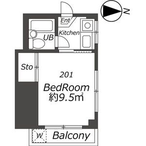 ワンルーム 間取り図
