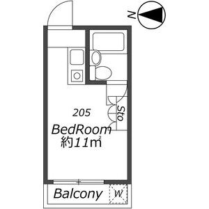 ワンルーム 間取り図