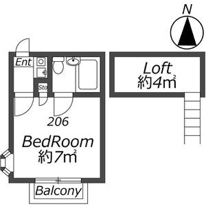 ワンルーム 間取り図