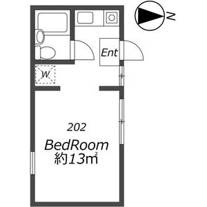 ワンルーム 間取り図