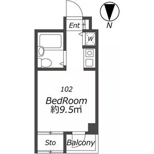 ワンルーム 間取り図