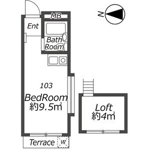 ワンルーム 間取り図
