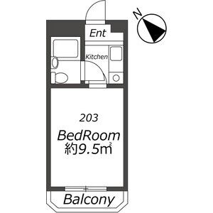 ワンルーム 間取り図