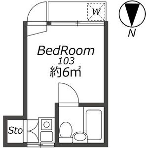 ワンルーム 間取り図