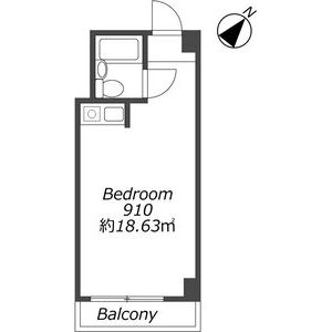 ワンルーム 間取り図