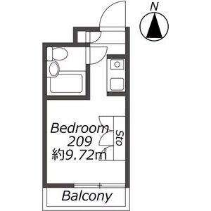 ワンルーム 間取り図