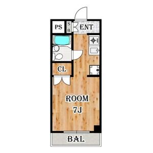 ワンルーム 間取り図