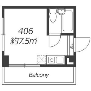 ワンルーム 間取り図
