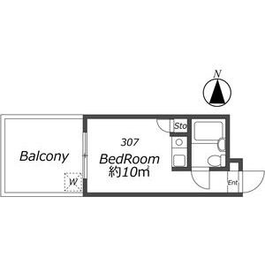 ワンルーム 間取り図