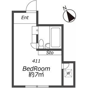 ワンルーム 間取り図