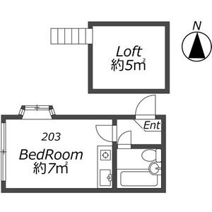 ワンルーム 間取り図