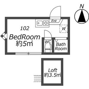 ワンルーム 間取り図