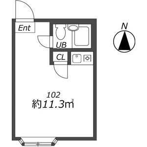 ワンルーム 間取り図