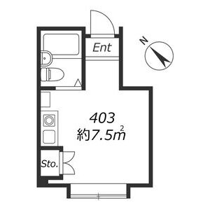 ワンルーム 間取り図