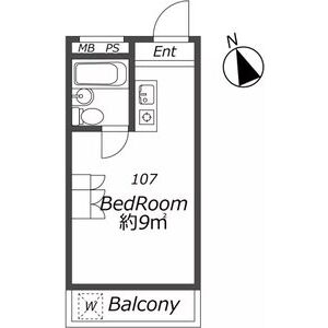 ワンルーム 間取り図