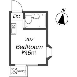 ワンルーム 間取り図
