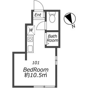 ワンルーム 間取り図