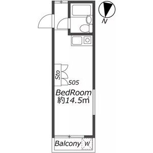 ワンルーム 間取り図