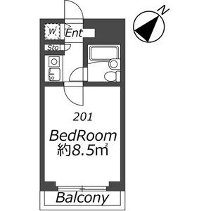 ワンルーム 間取り図