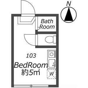ワンルーム 間取り図