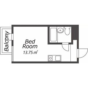 ワンルーム 間取り図