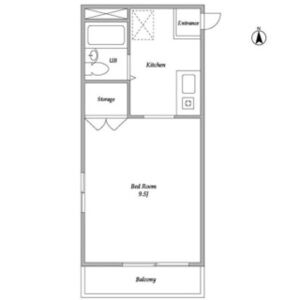 ワンルーム 間取り図