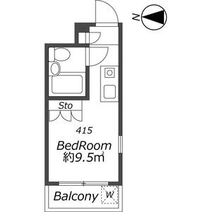 ワンルーム 間取り図