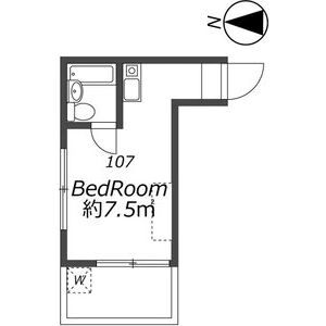 ワンルーム 間取り図