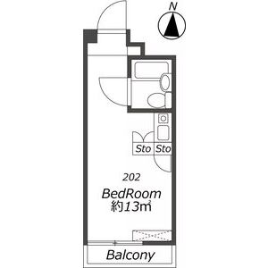 ワンルーム 間取り図