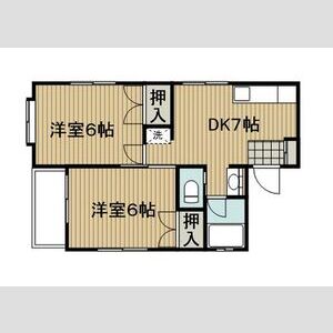 2DK 間取り図