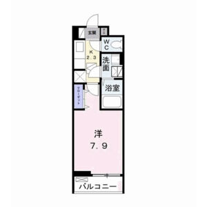 1K 間取り図