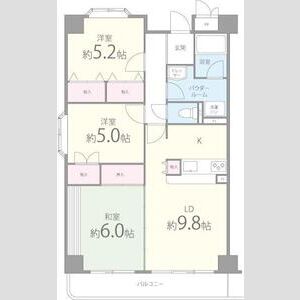 3LDK 間取り図