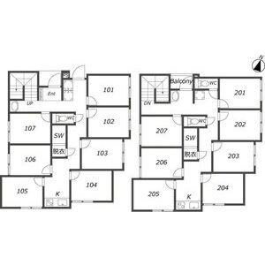 ワンルーム 間取り図