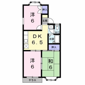 3DK 間取り図