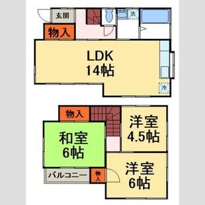 3LDK 間取り図