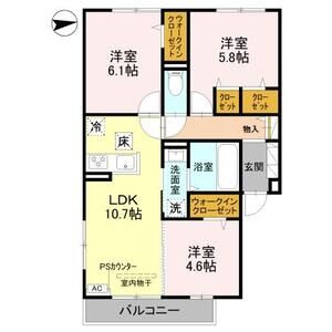 3LDK 間取り図