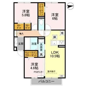 3LDK 間取り図