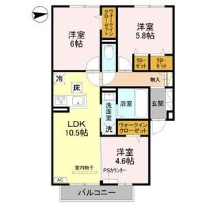 3LDK 間取り図