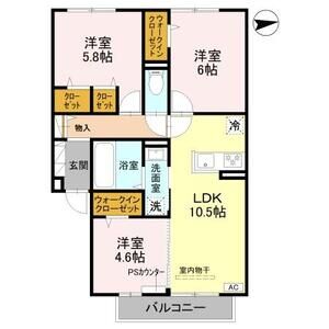 3LDK 間取り図