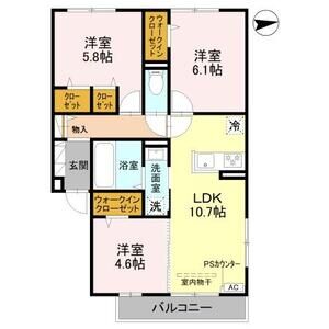 3LDK 間取り図