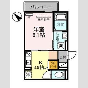 1K 間取り図